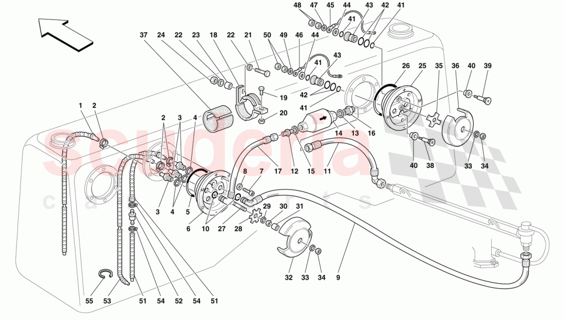 FUEL INJECTION SYSTEM of Ferrari Ferrari F50