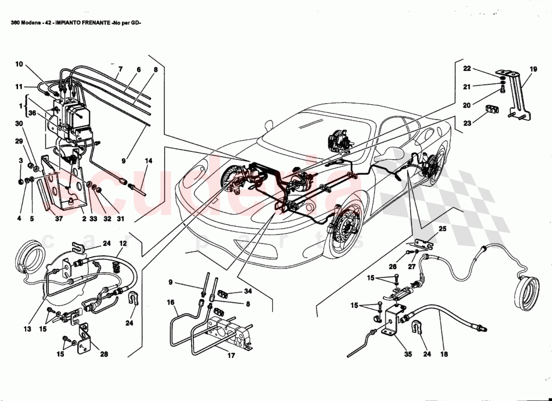 BRAKE SYSTEM -Not far GD- of Ferrari Ferrari 360 Modena