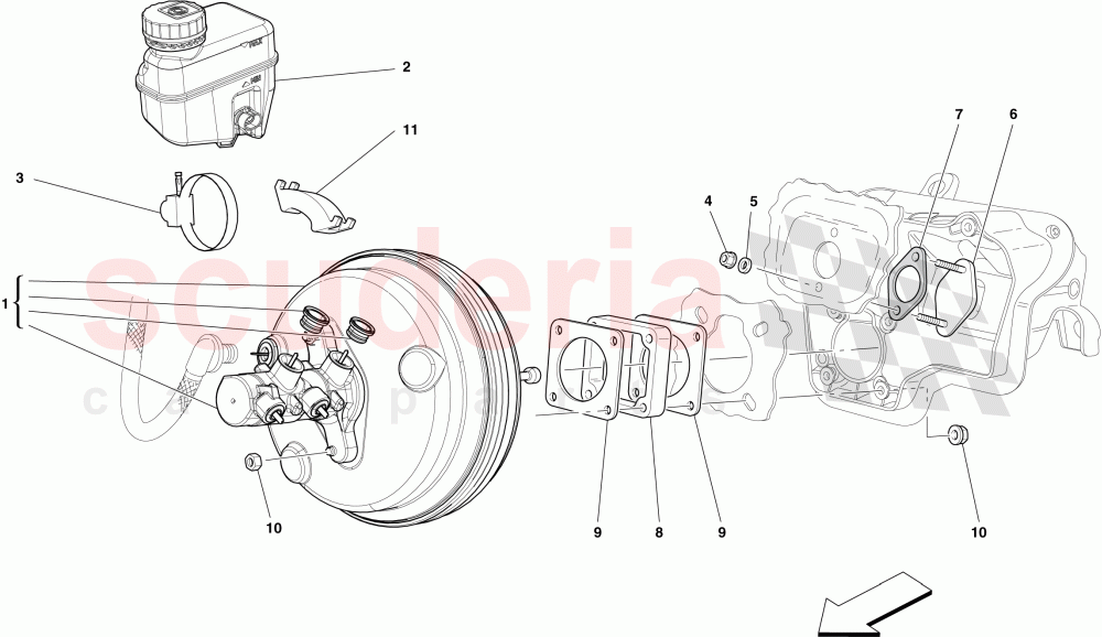 HYDRAULIC BRAKE AND CLUTCH CONTROL of Ferrari Ferrari 599 GTO