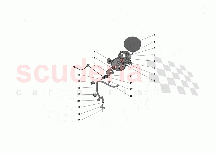 FUEL FILLER SEAT of Ferrari Ferrari 12Cilindri Spider