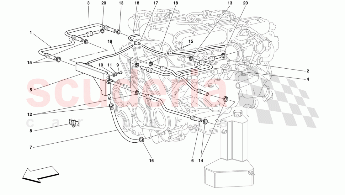 BLOW-BY SYSTEM of Ferrari Ferrari 456 GT/GTA