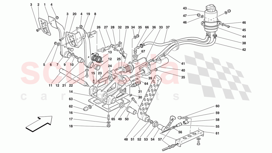 PEDAL ASSY of Ferrari Ferrari F50