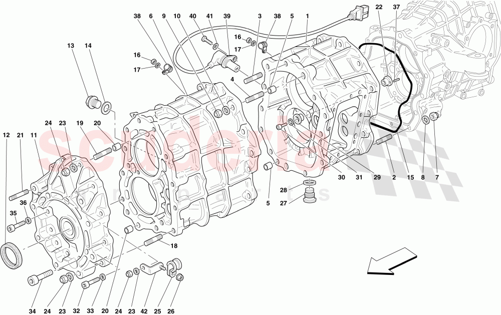 GEARBOX HOUSING of Ferrari Ferrari 599 GTO