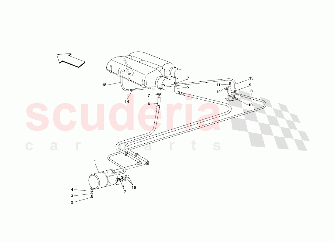 Pneumatic actuator system of Ferrari Ferrari 430 Challenge (2006)