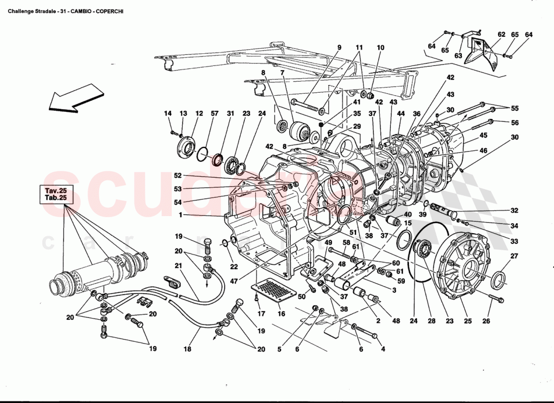 GEARBOX - COVERS of Ferrari Ferrari 360 Challenge Stradale