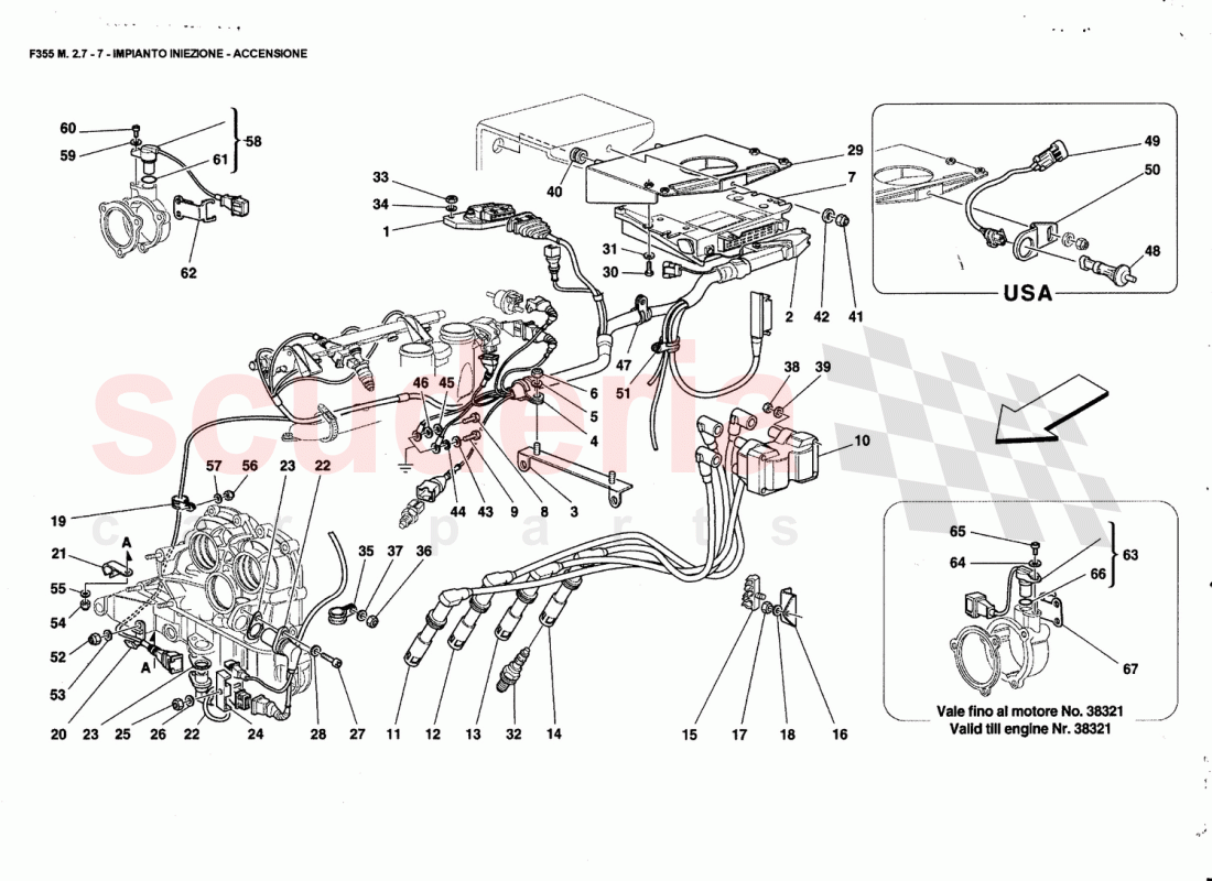 INJECTION DEVICE - IGNITION of Ferrari Ferrari 355 (2.7 Motronic)