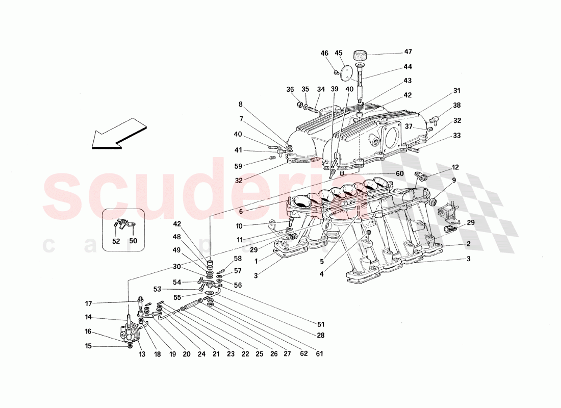 Manifolds and Covers - Motronic 2.7 of Ferrari Ferrari 348 TS (1993)