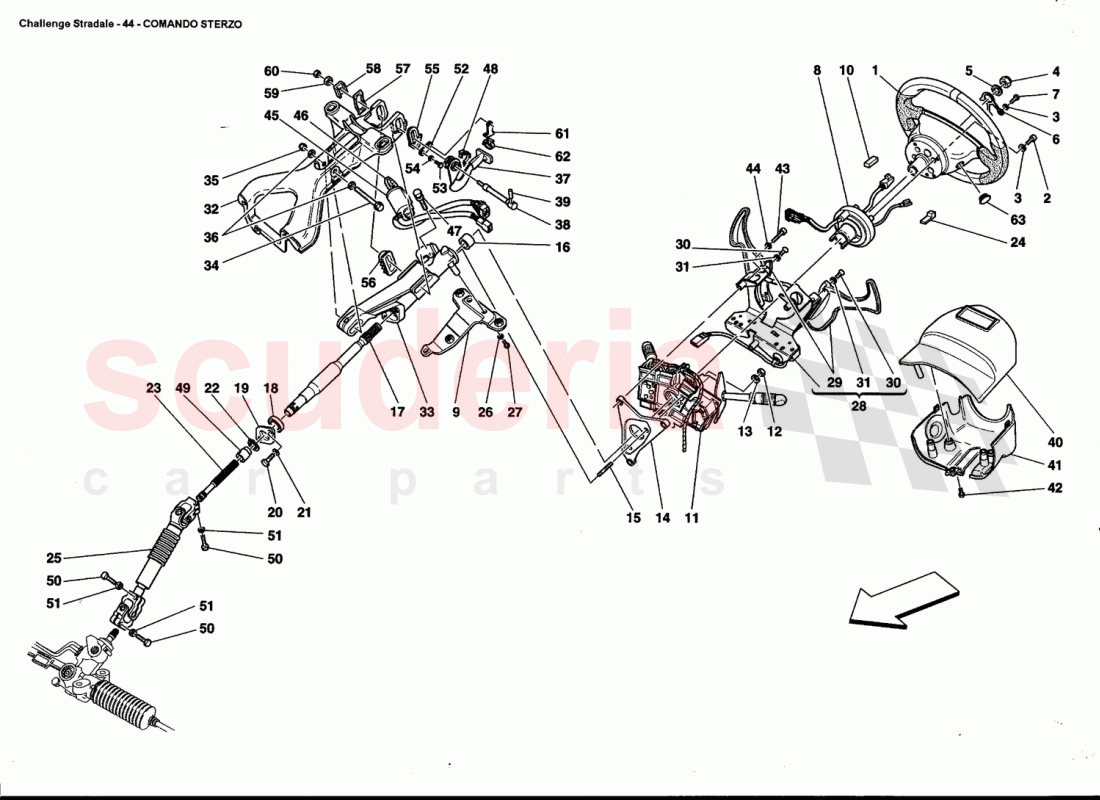 STEERING COLUMN of Ferrari Ferrari 360 Challenge Stradale