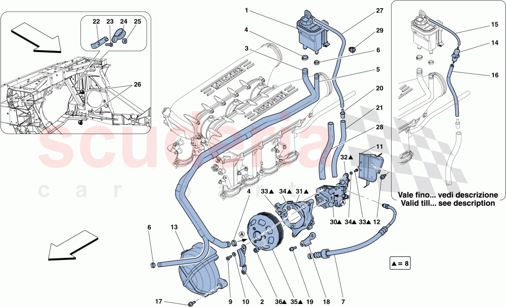 POWER STEERING PUMP AND RESERVOIR of Ferrari Ferrari 458 Spider