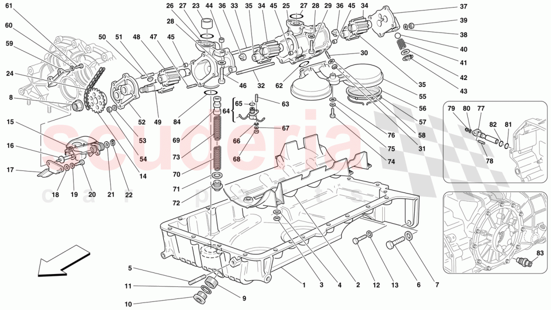 PUMPS AND OIL SUMP of Ferrari Ferrari 360 Challenge (2000)