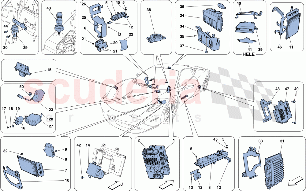 VEHICLE ECUs of Ferrari Ferrari 458 Speciale