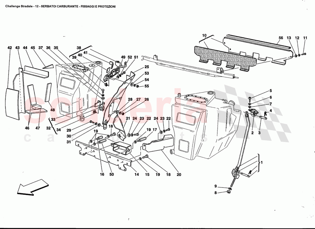 FUEL TANKS - FIXING AND PROTECTION of Ferrari Ferrari 360 Challenge Stradale