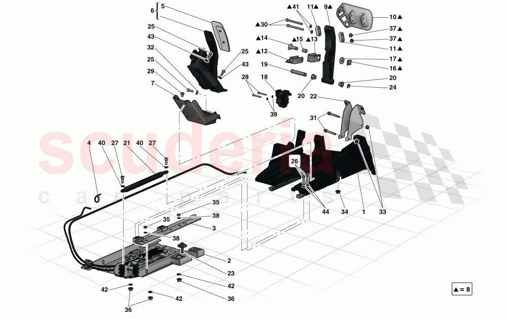 PEDAL BOARD of Ferrari Ferrari LaFerrari
