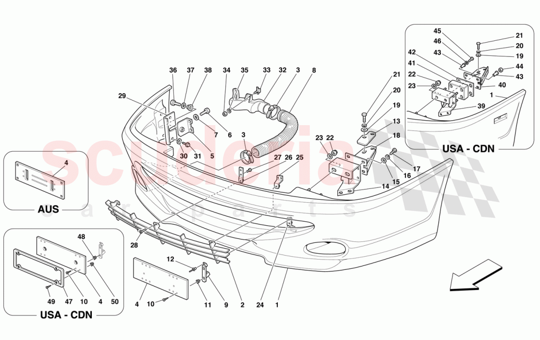FRONT BUMPER of Ferrari Ferrari 550 Barchetta