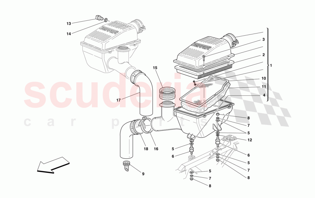 AIR INTAKE of Ferrari Ferrari 550 Barchetta