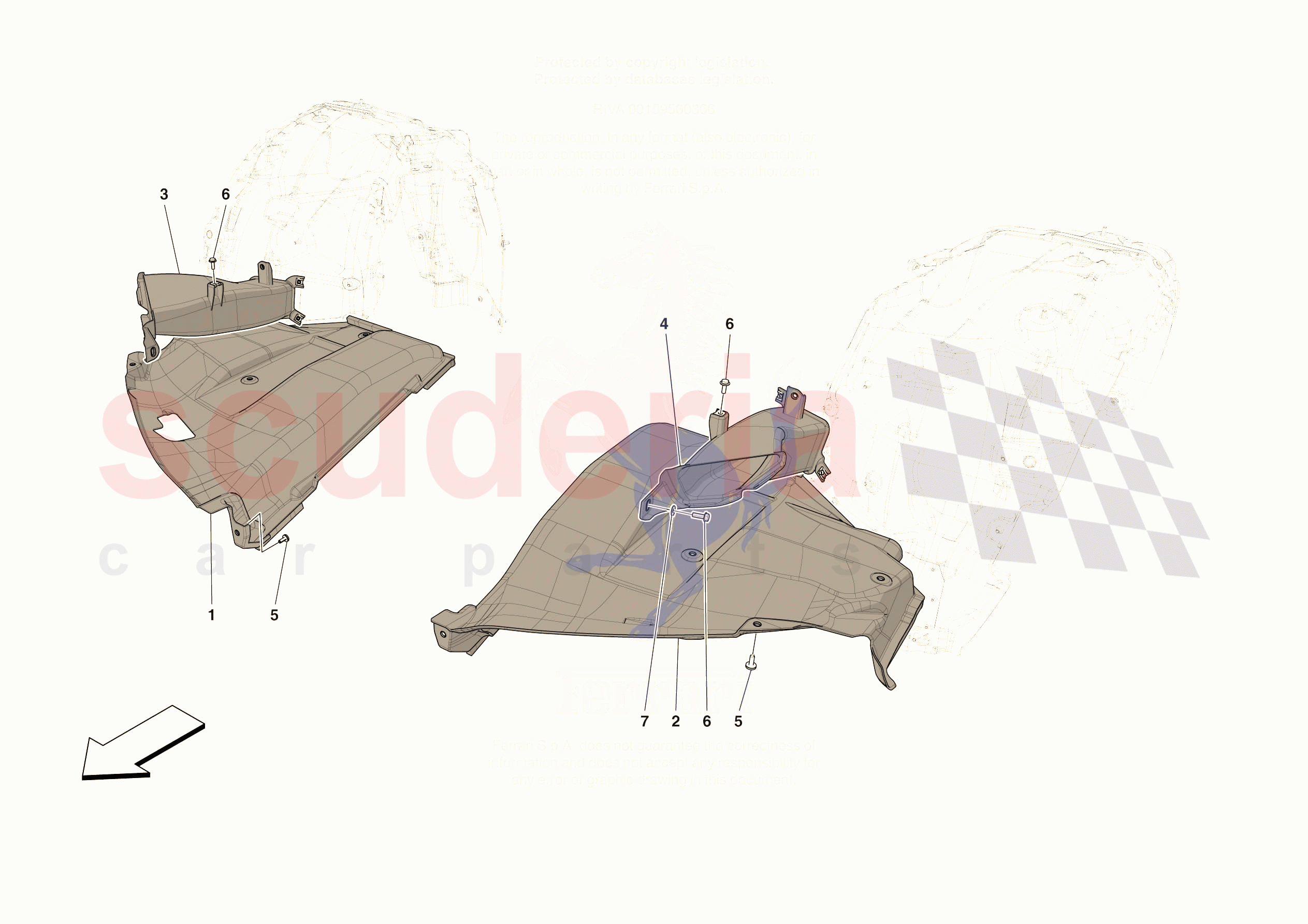 FRONT AIR INTAKES of Ferrari Ferrari 296 GTB Europe RH