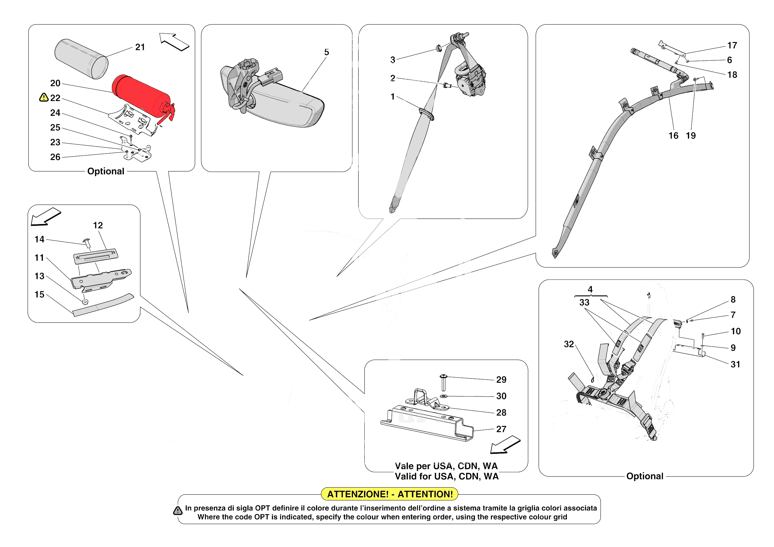 OTHER INTERIOR TRIM ACCESSORIES of Ferrari Ferrari 296 GTB Europe RH