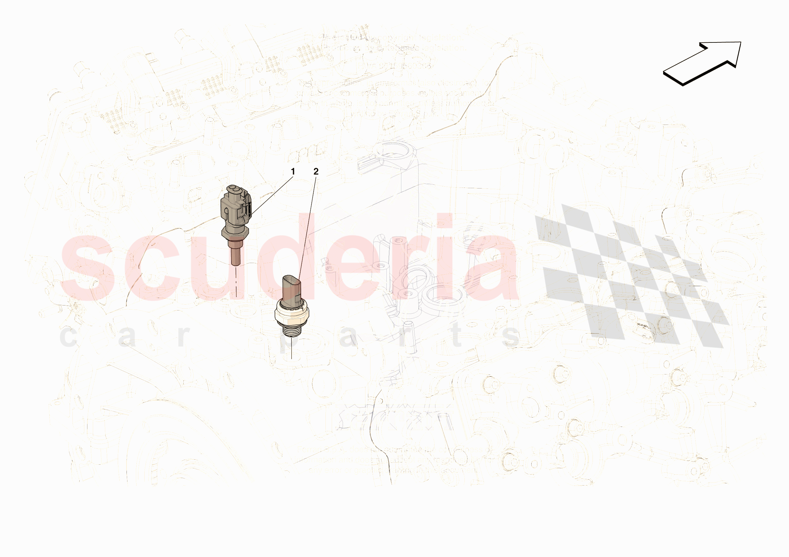 ENGINE TEMPERATURE AND PRESSURE REGULATORS of Ferrari Ferrari 296 GTB USA