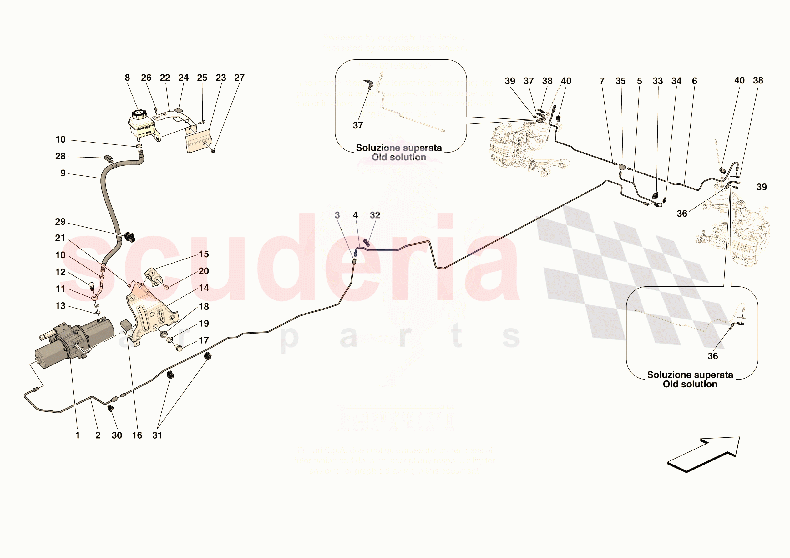 LIFTING THE VEHICLE of Ferrari Ferrari 296 GTB USA