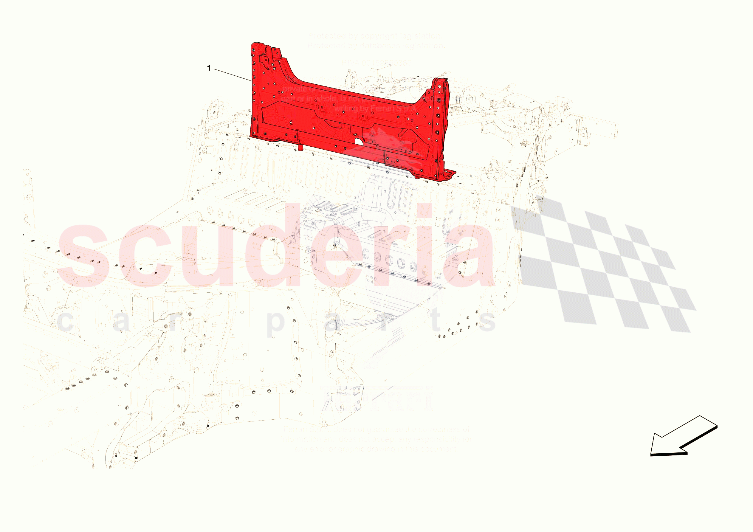 ROLLBAR COMPARTMENT of Ferrari Ferrari 296 GTS Europe