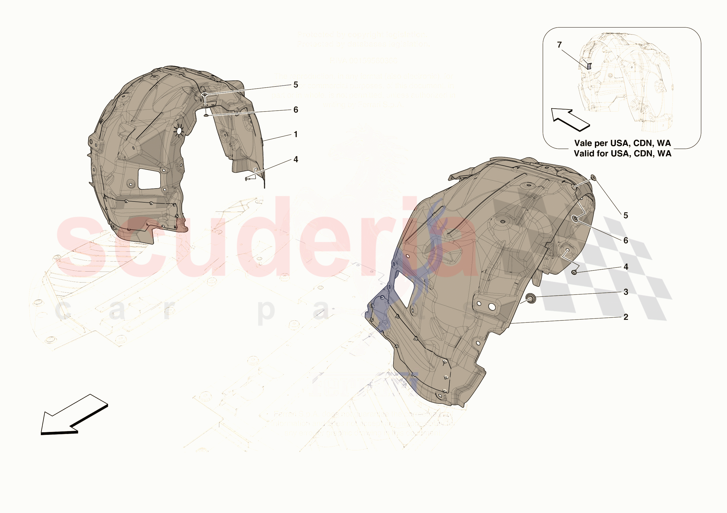 FRONT WHEELHOUSE of Ferrari Ferrari 296 GTS Europe