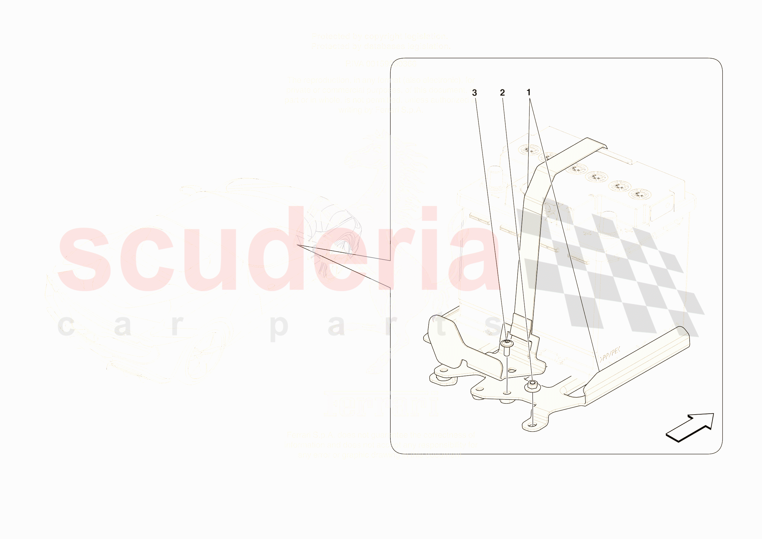 BATTERY INSTALLATION of Ferrari Ferrari 296 GTS Europe