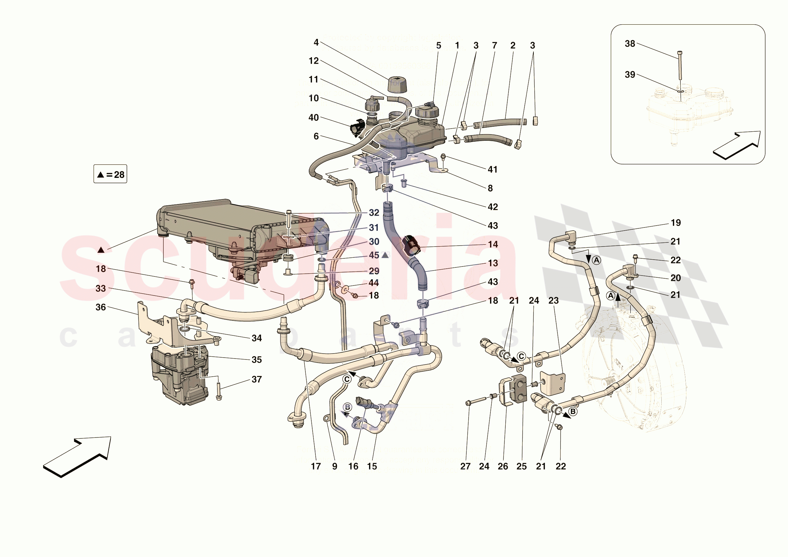 ELECTRIC MACHINE COOLING of Ferrari Ferrari 296 GTS Europe