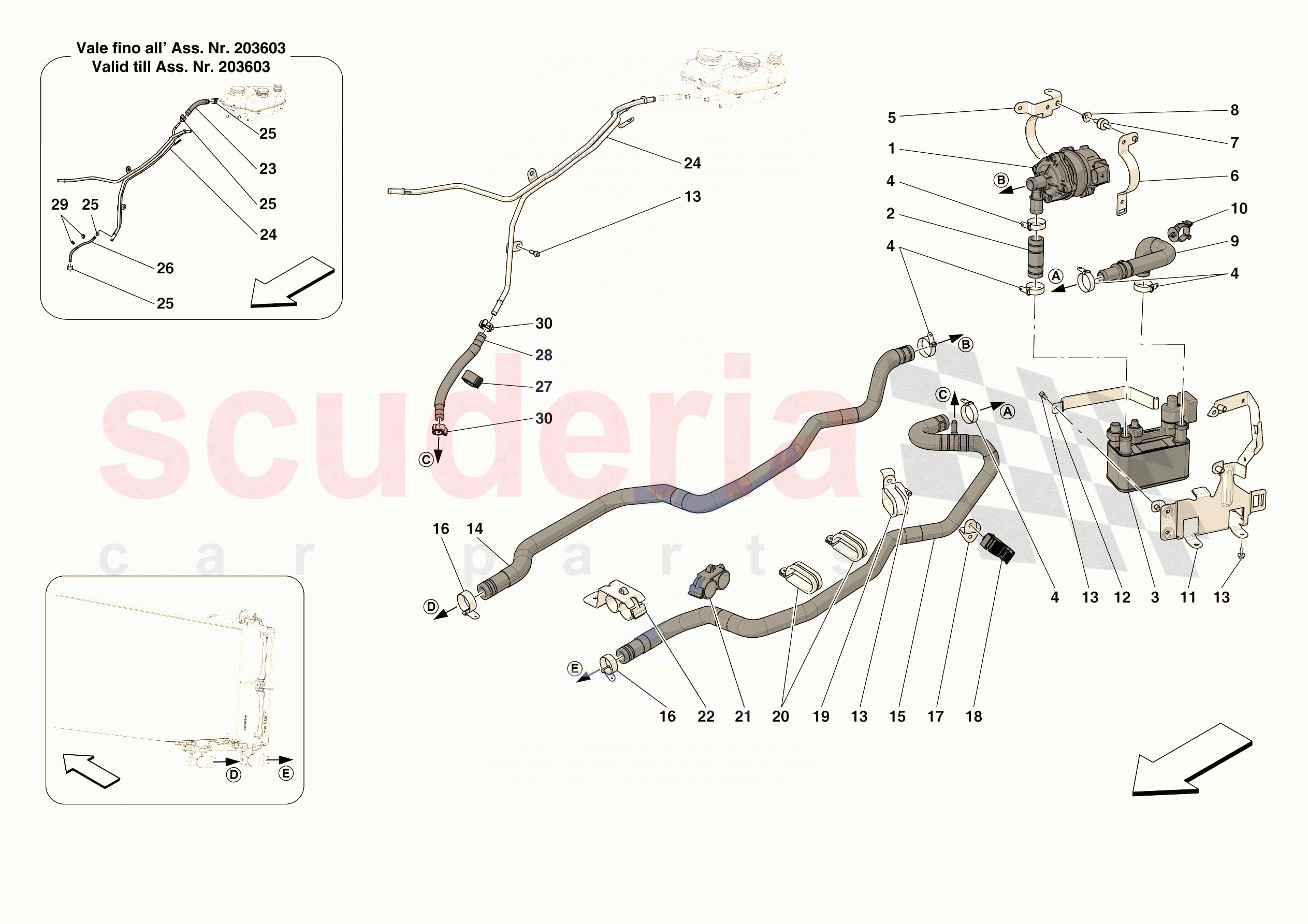 HV BATTERY COOLING of Ferrari Ferrari 296 GTS Europe RH