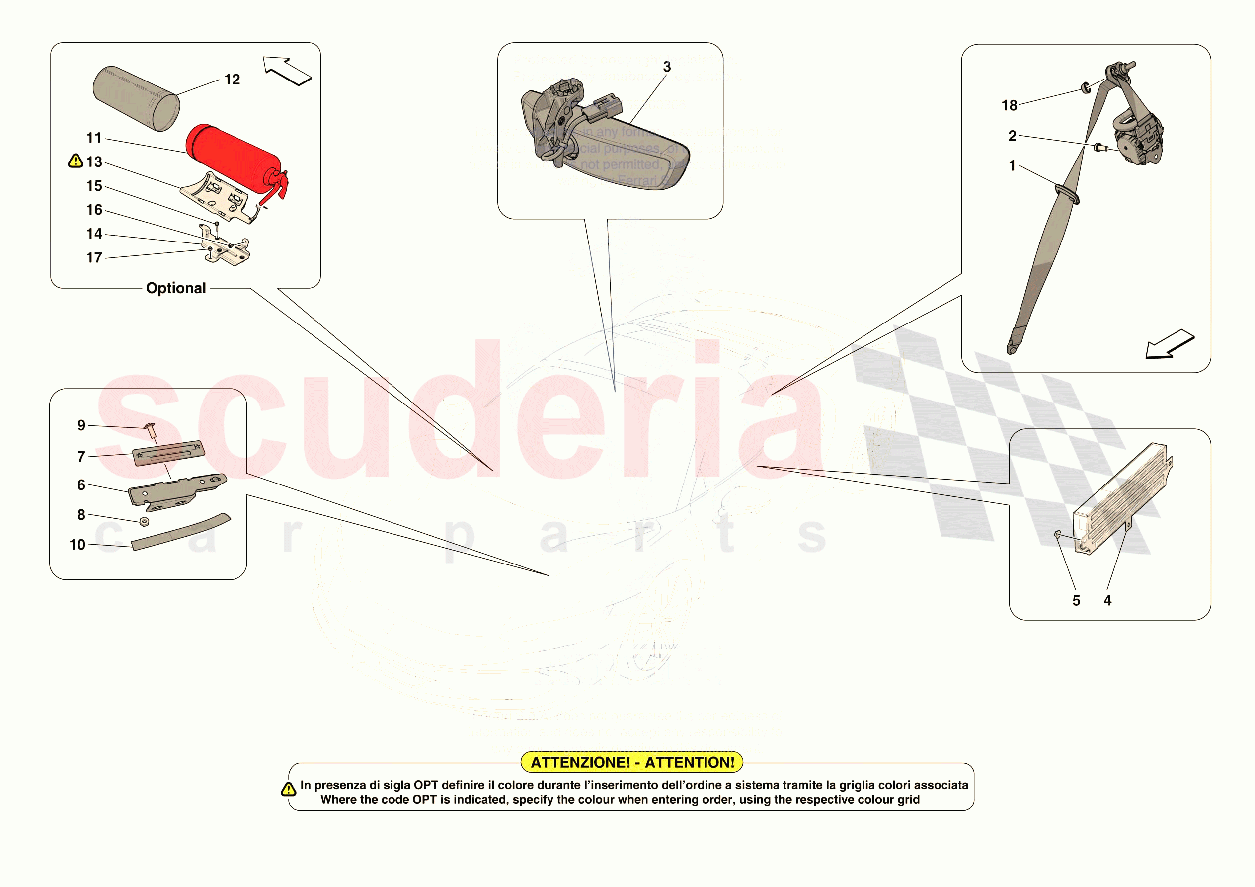 OTHER INTERIOR TRIM ACCESSORIES of Ferrari Ferrari 296 GTS USA