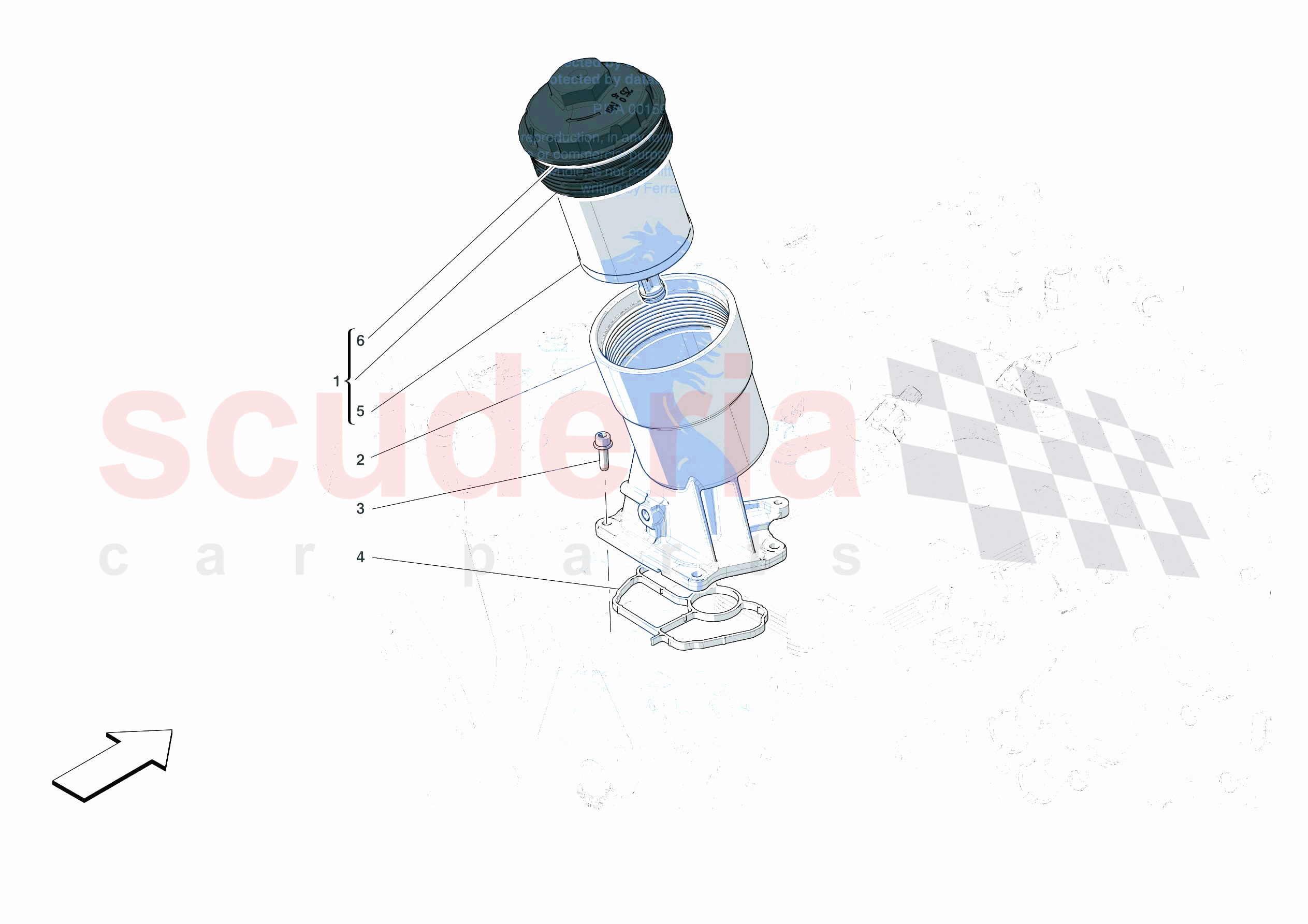 LUBRICATION FILTERS of Ferrari Ferrari 488 Pista Europe