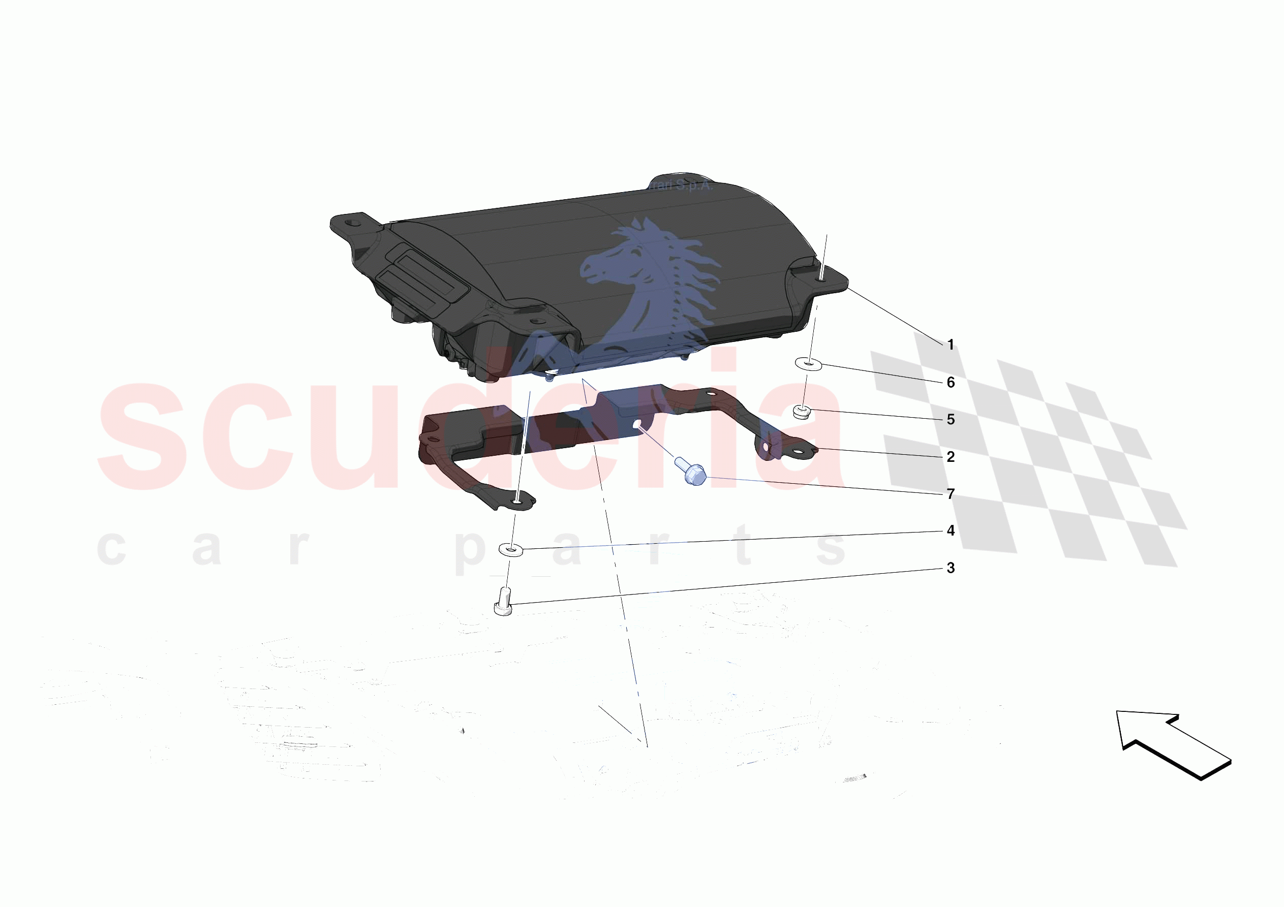 DASHBOARD - PASSENGER AIRBAG of Ferrari Ferrari 488 Pista Europe