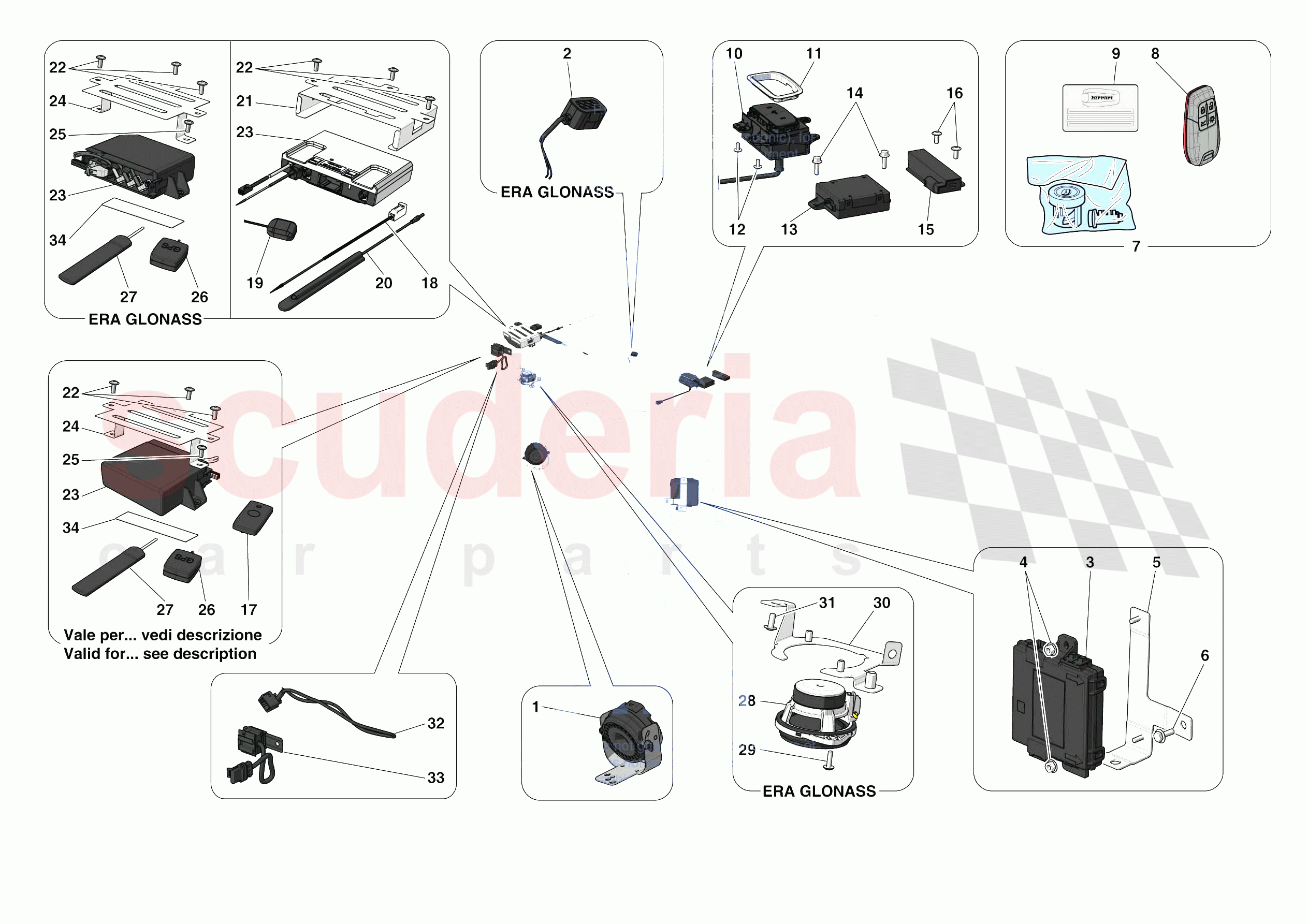 ANTI-THEFT SYSTEM of Ferrari Ferrari 488 Pista Europe RH