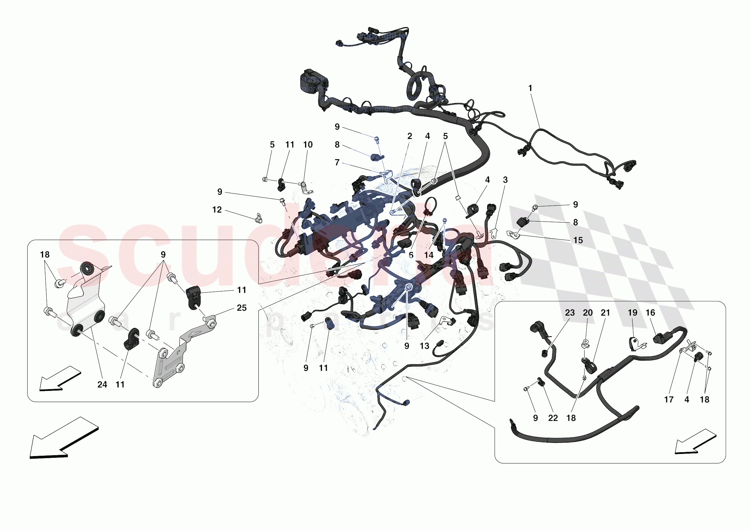 ENGINE ELECTRICAL SYSTEM of Ferrari Ferrari 488 Pista Spider Europe