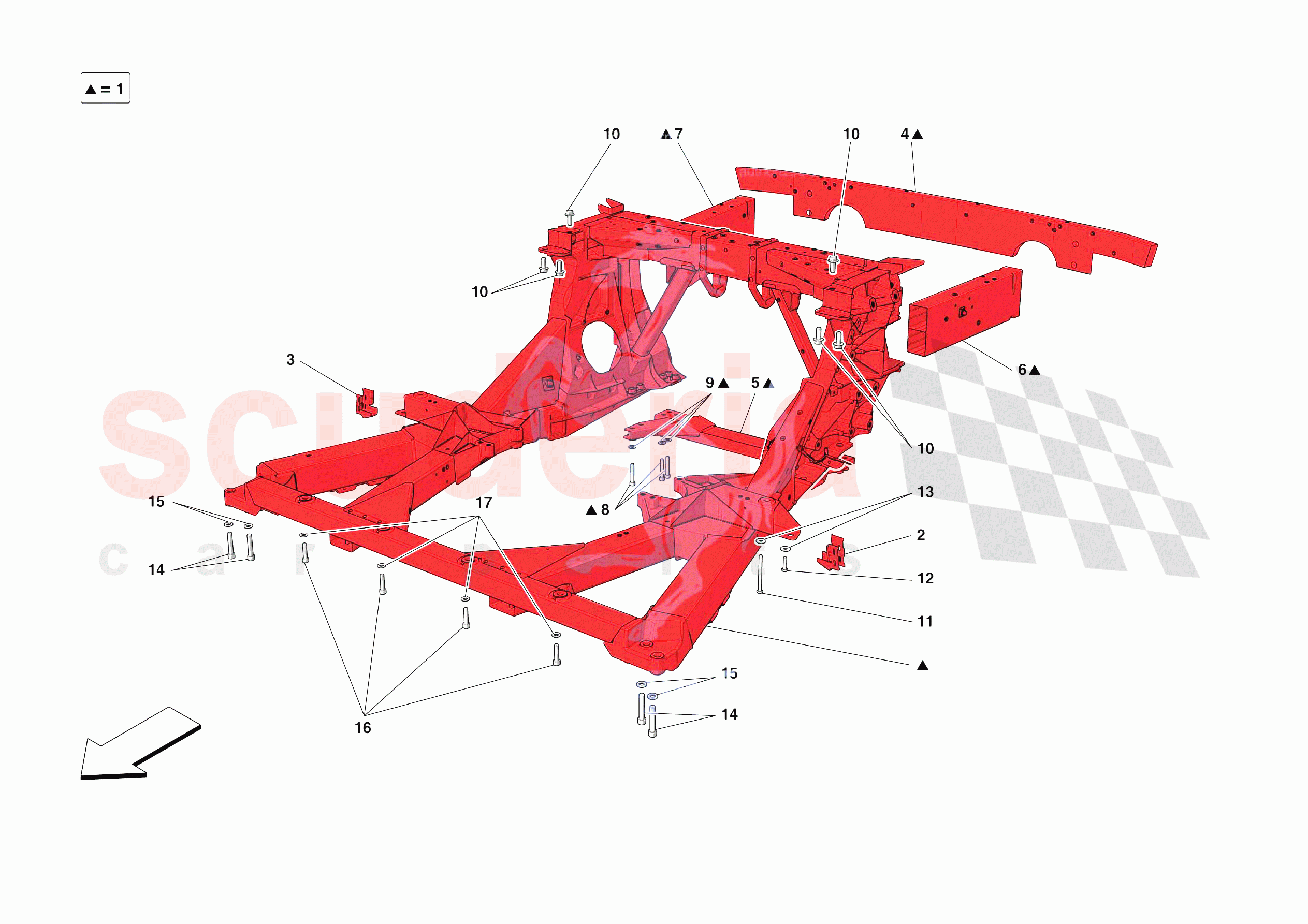 STRUCTURES AND ELEMENTS, REAR OF VEHICLE of Ferrari Ferrari 488 Pista Spider Europe