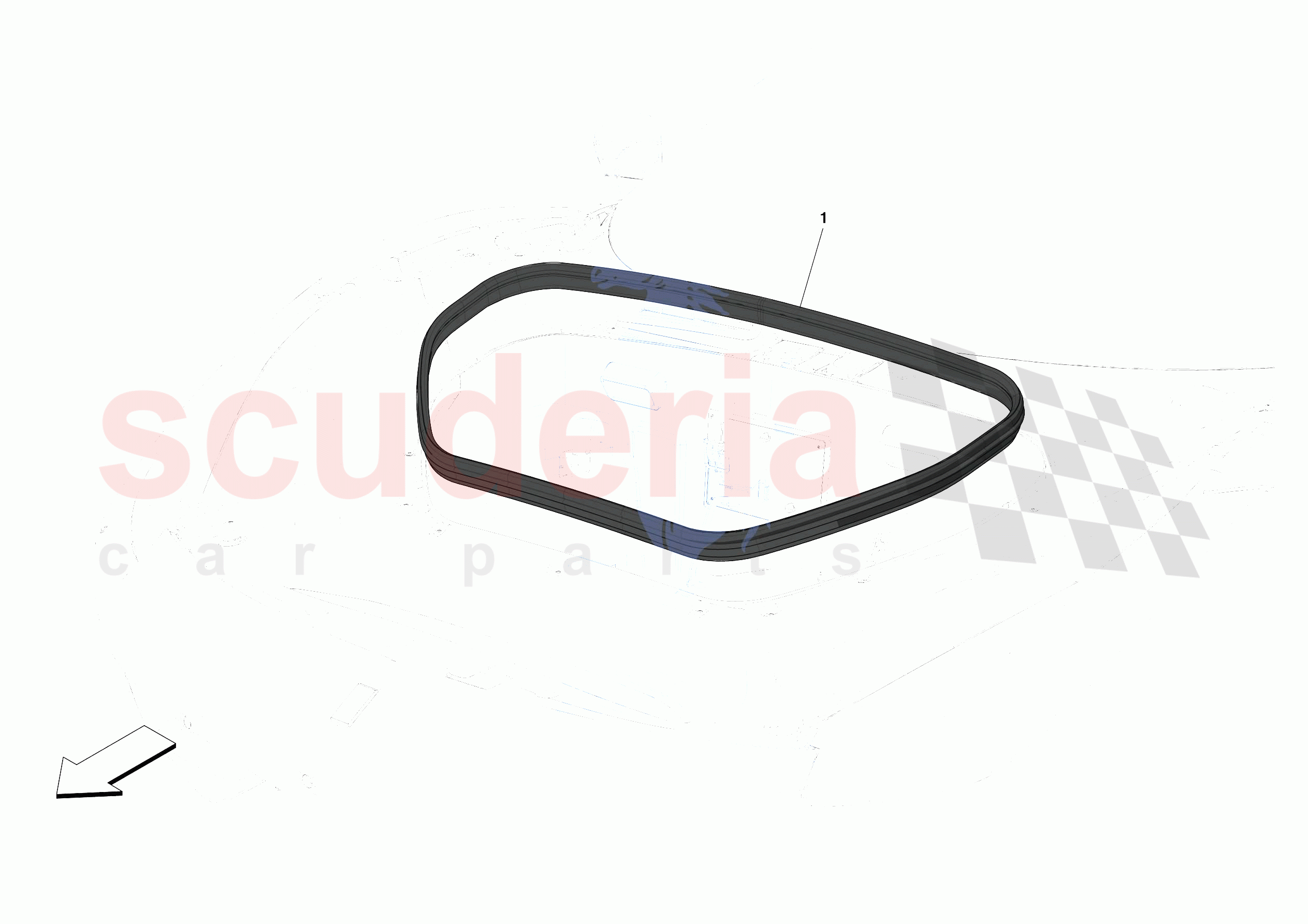 FRONT LID SEALS of Ferrari Ferrari 488 Pista Spider Europe
