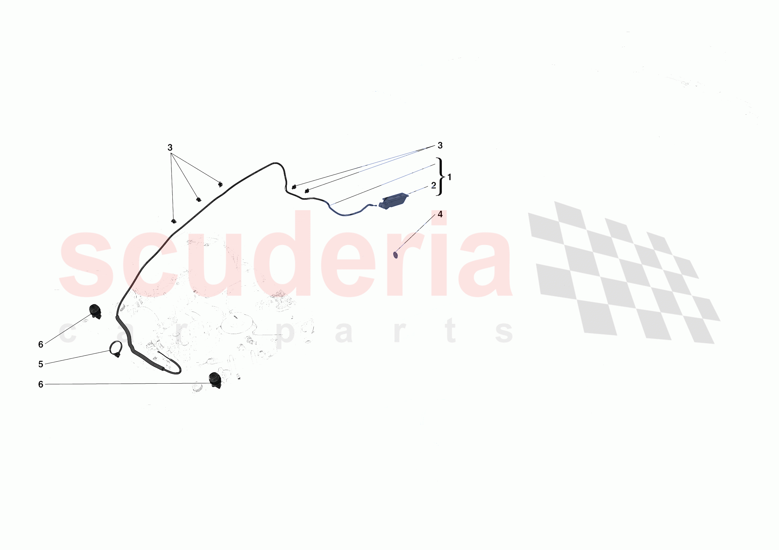 REAR LID OPENING MECHANISM of Ferrari Ferrari 488 Pista Spider Europe RH