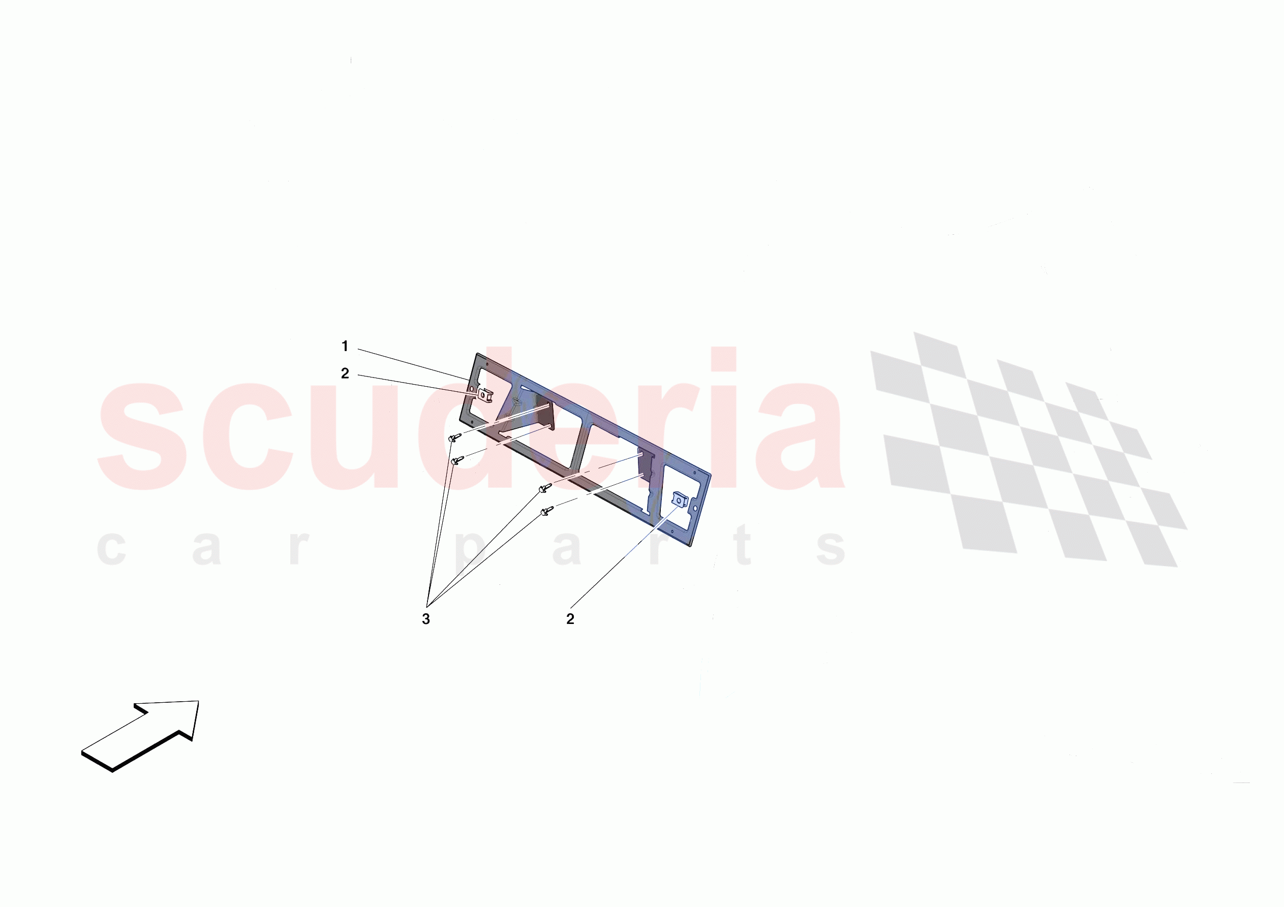 REAR LICENSE PLATE INSTALLATION of Ferrari Ferrari 488 Pista Spider Europe RH