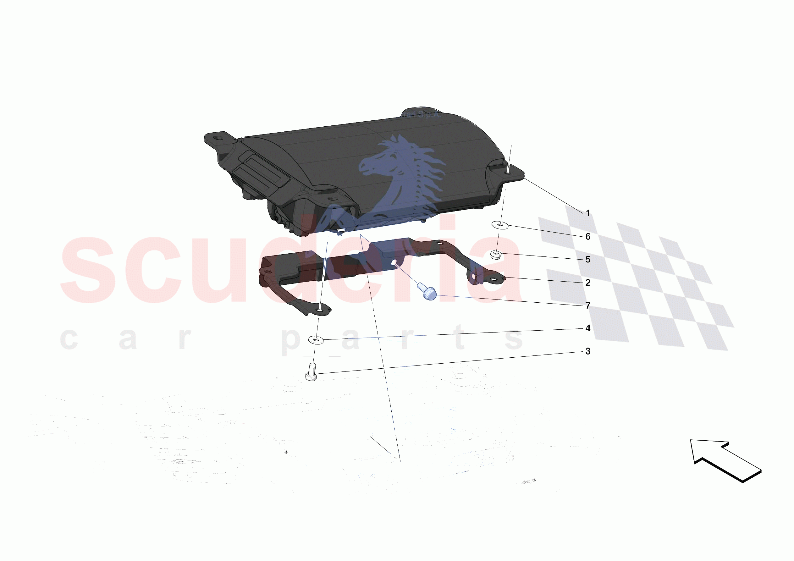 DASHBOARD - PASSENGER AIRBAG of Ferrari Ferrari 488 Pista Spider Europe RH