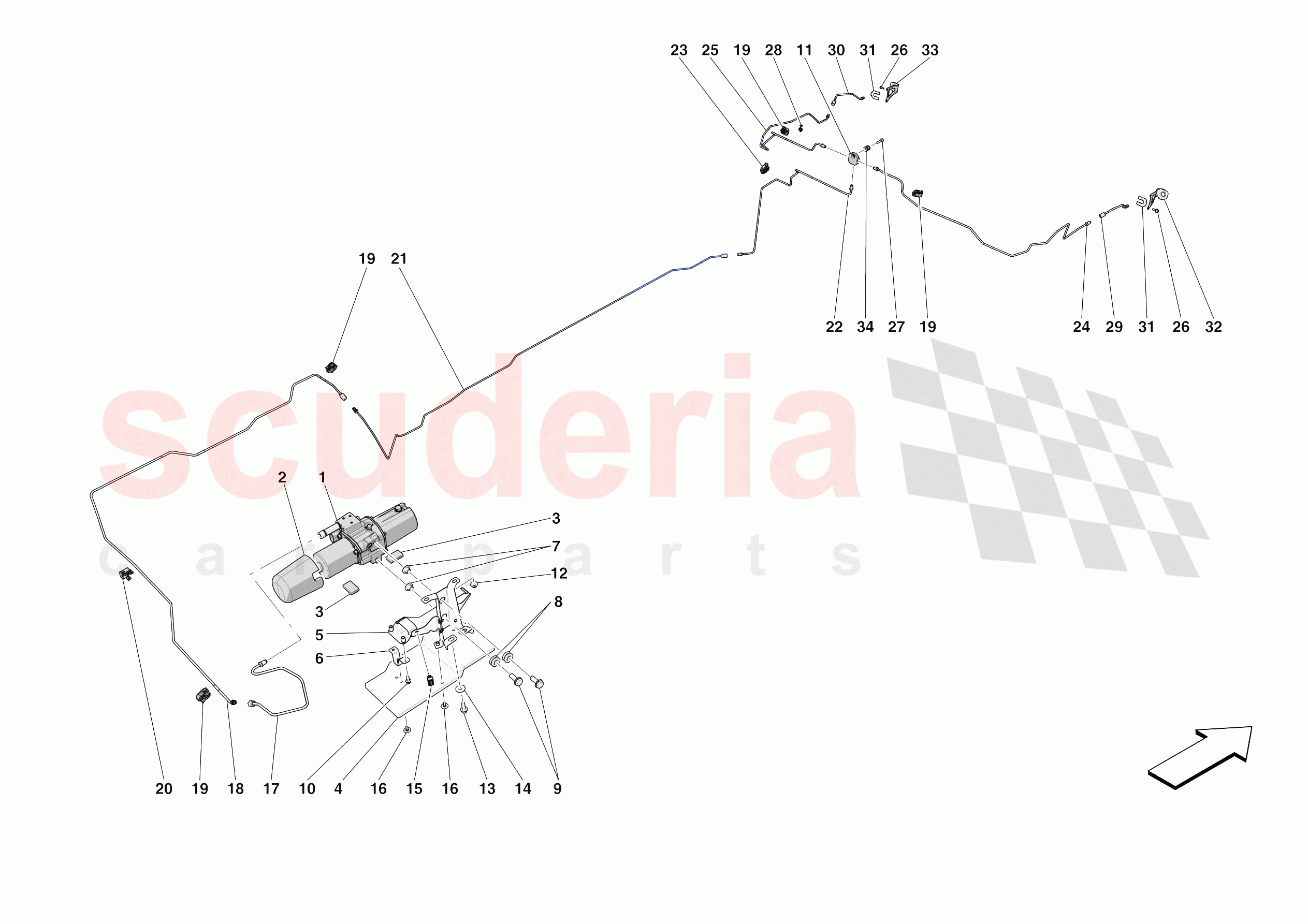 LIFTING THE VEHICLE of Ferrari Ferrari 812 Competizione A Europe