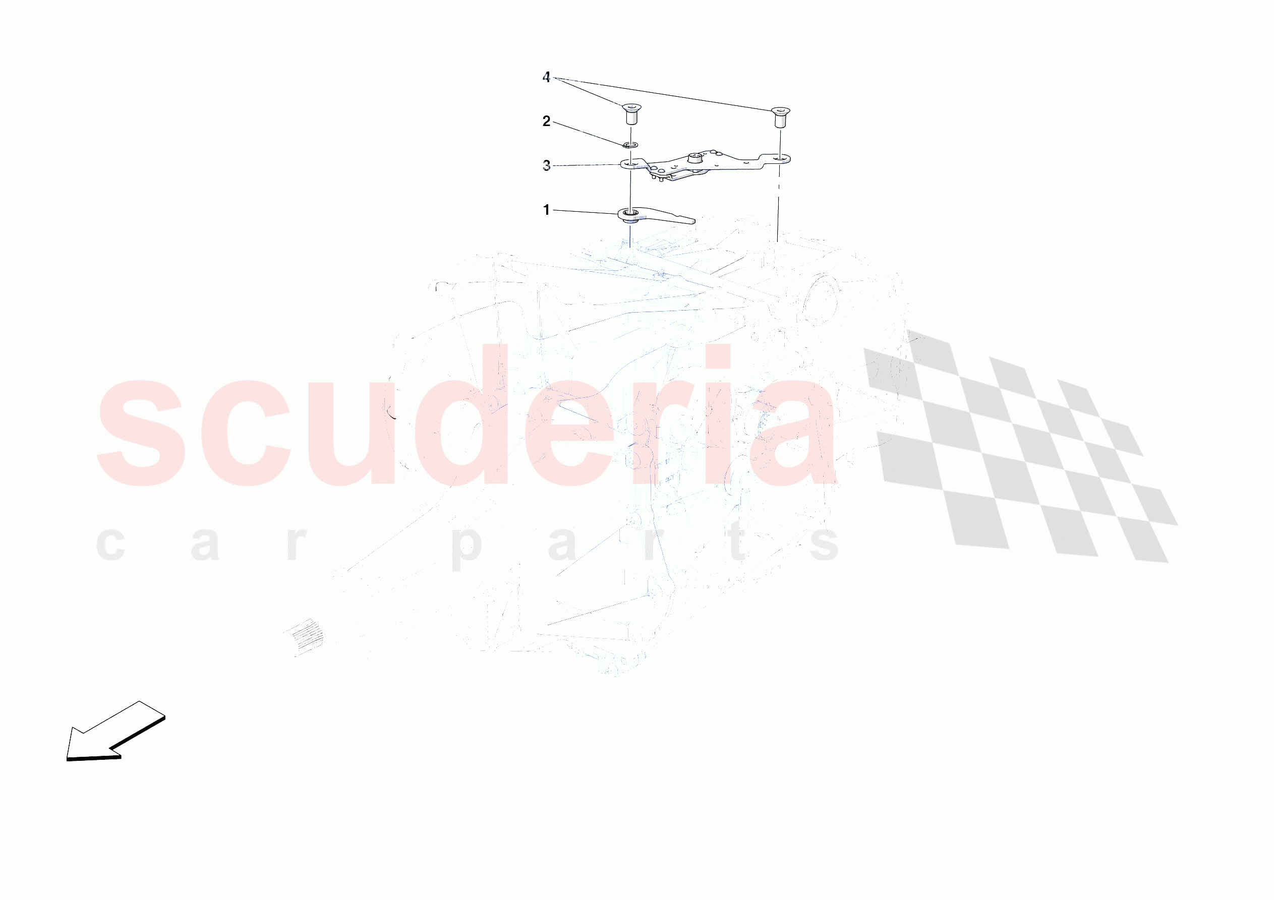 EXTERNAL GEARBOX CONTROLS of Ferrari Ferrari 812 Competizione A Europe RH