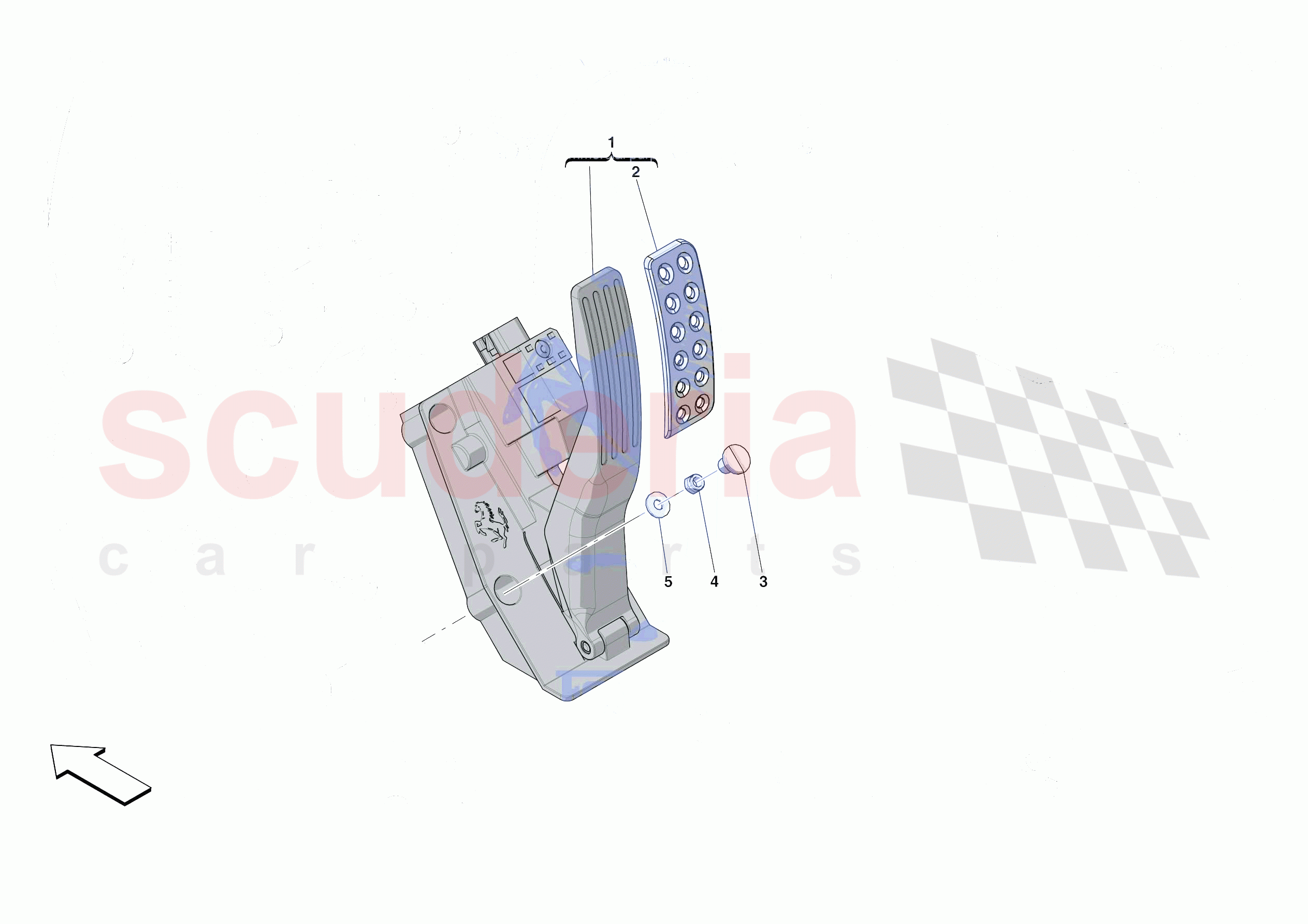 ACCELERATOR CONTROL of Ferrari Ferrari 812 Competizione A Europe RH