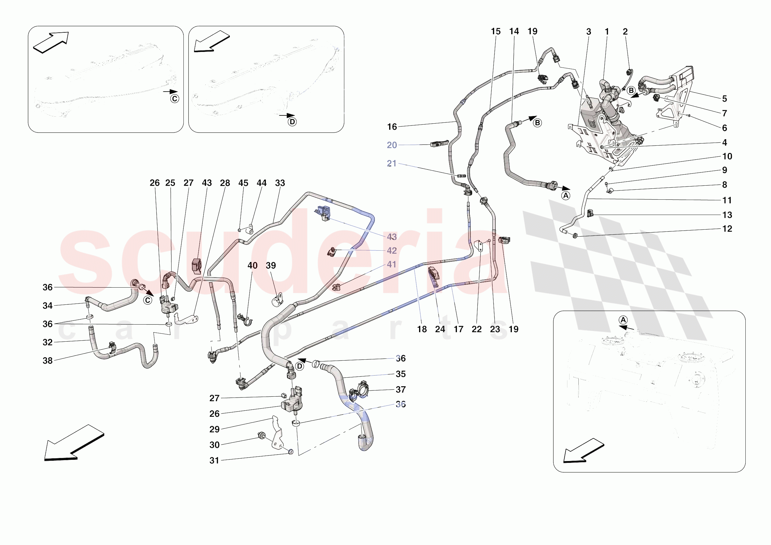 EVAPORATIVE EMISSIONS CONTROL SYSTEM of Ferrari Ferrari 812 Competizione A USA