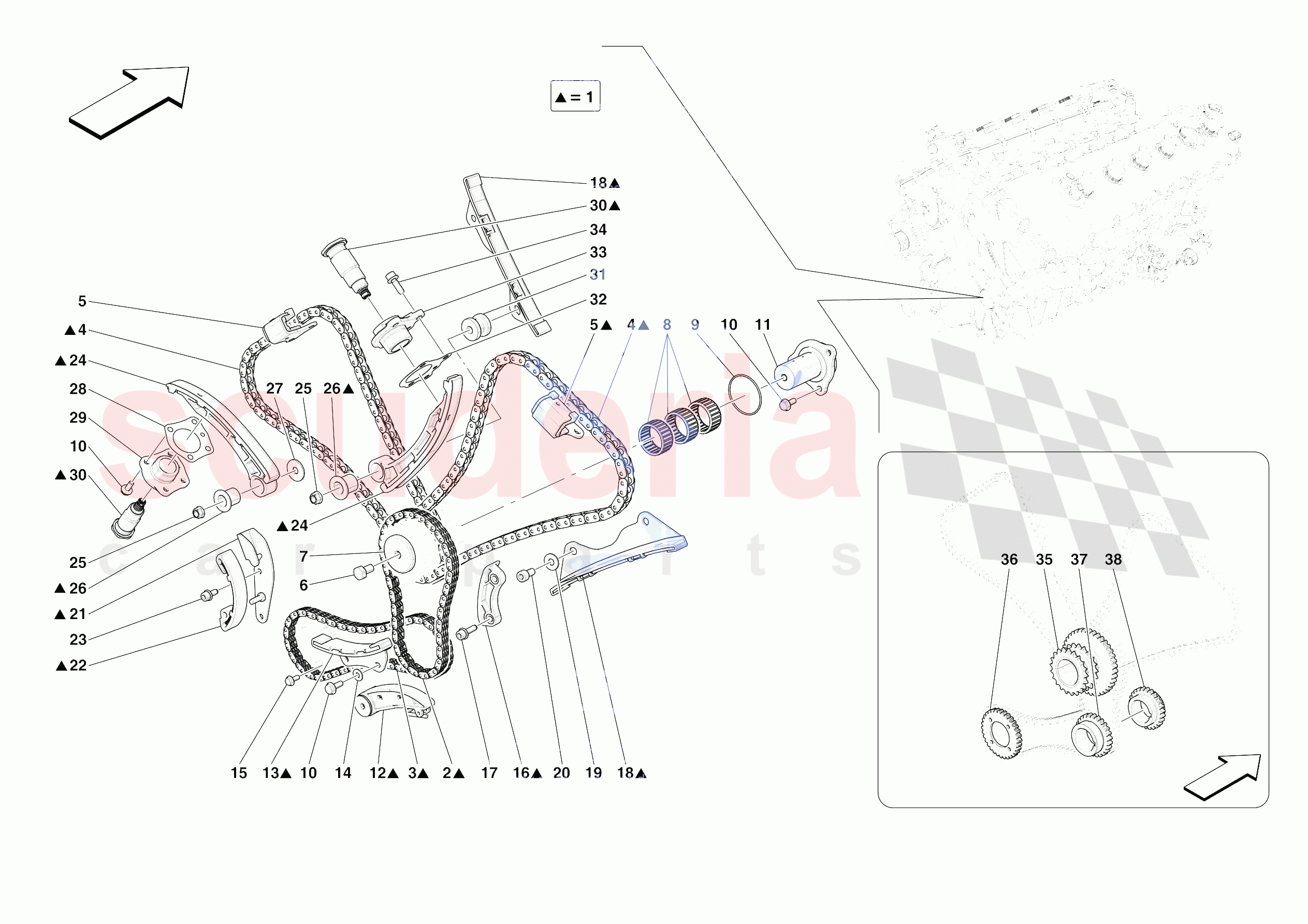 TIMING SYSTEM DRIVE of Ferrari Ferrari 812 Competizione Europe
