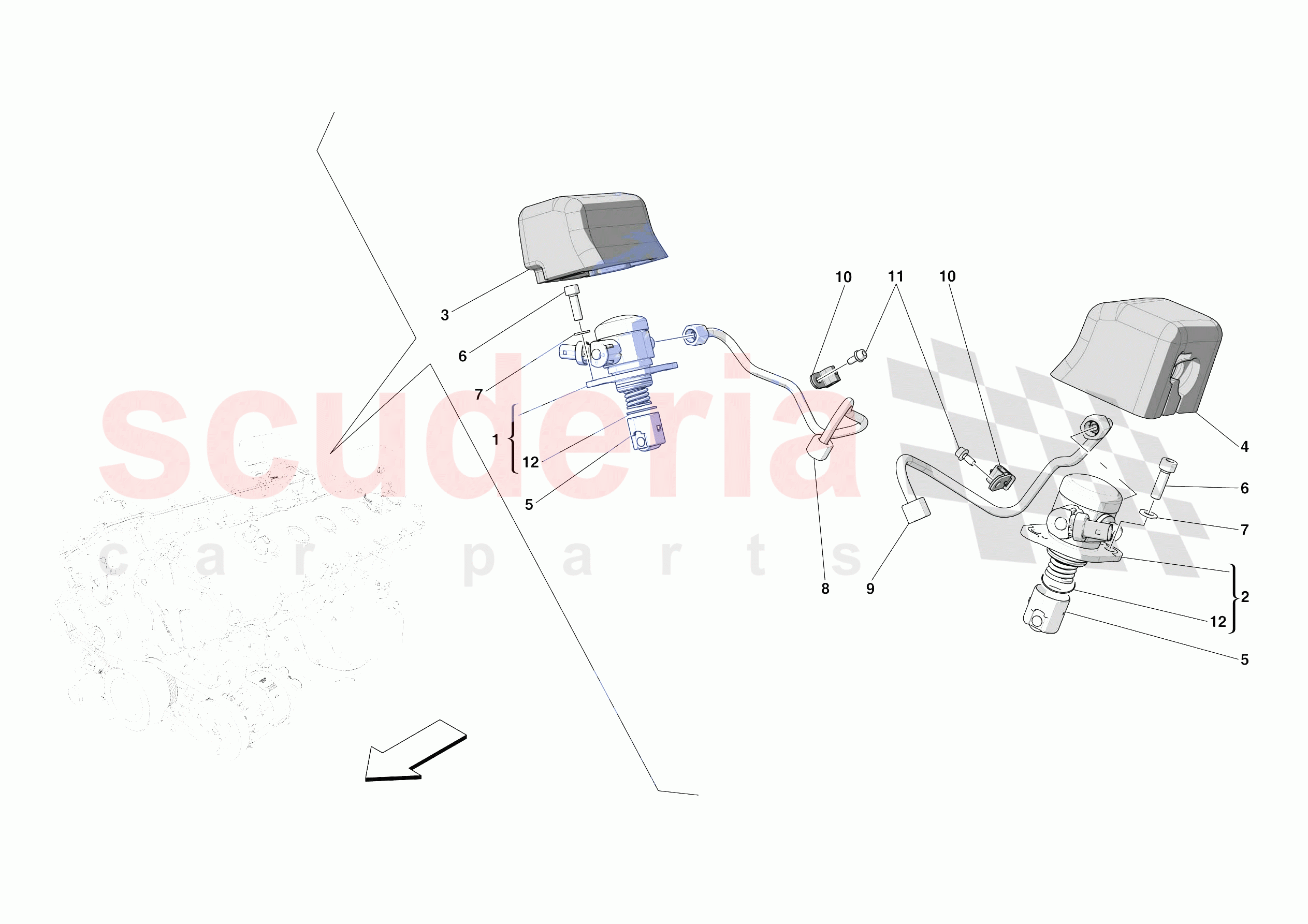 FUEL PUMPS of Ferrari Ferrari 812 Competizione Europe