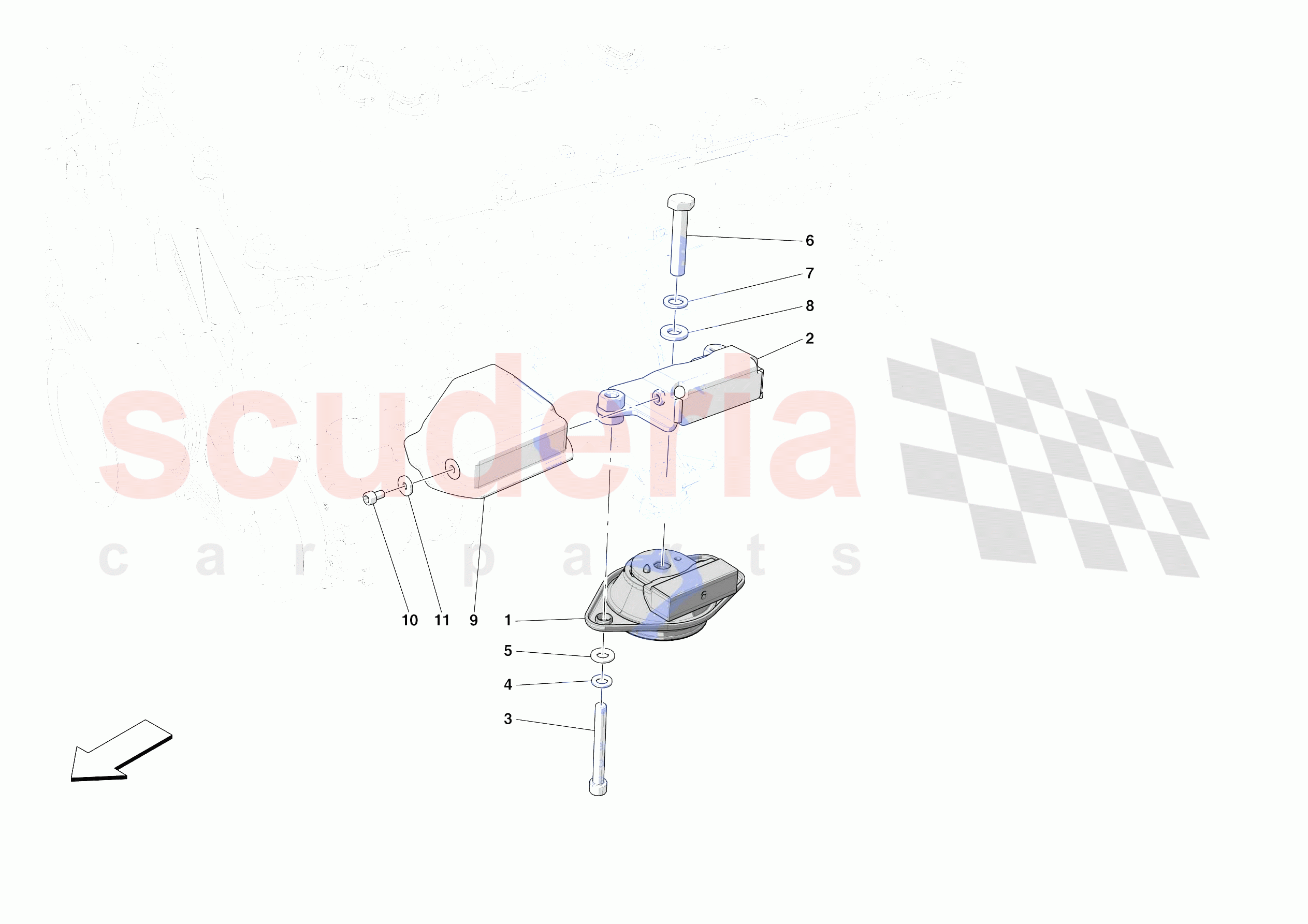 ENGINE SUSPENSION BUSH of Ferrari Ferrari 812 Competizione Europe