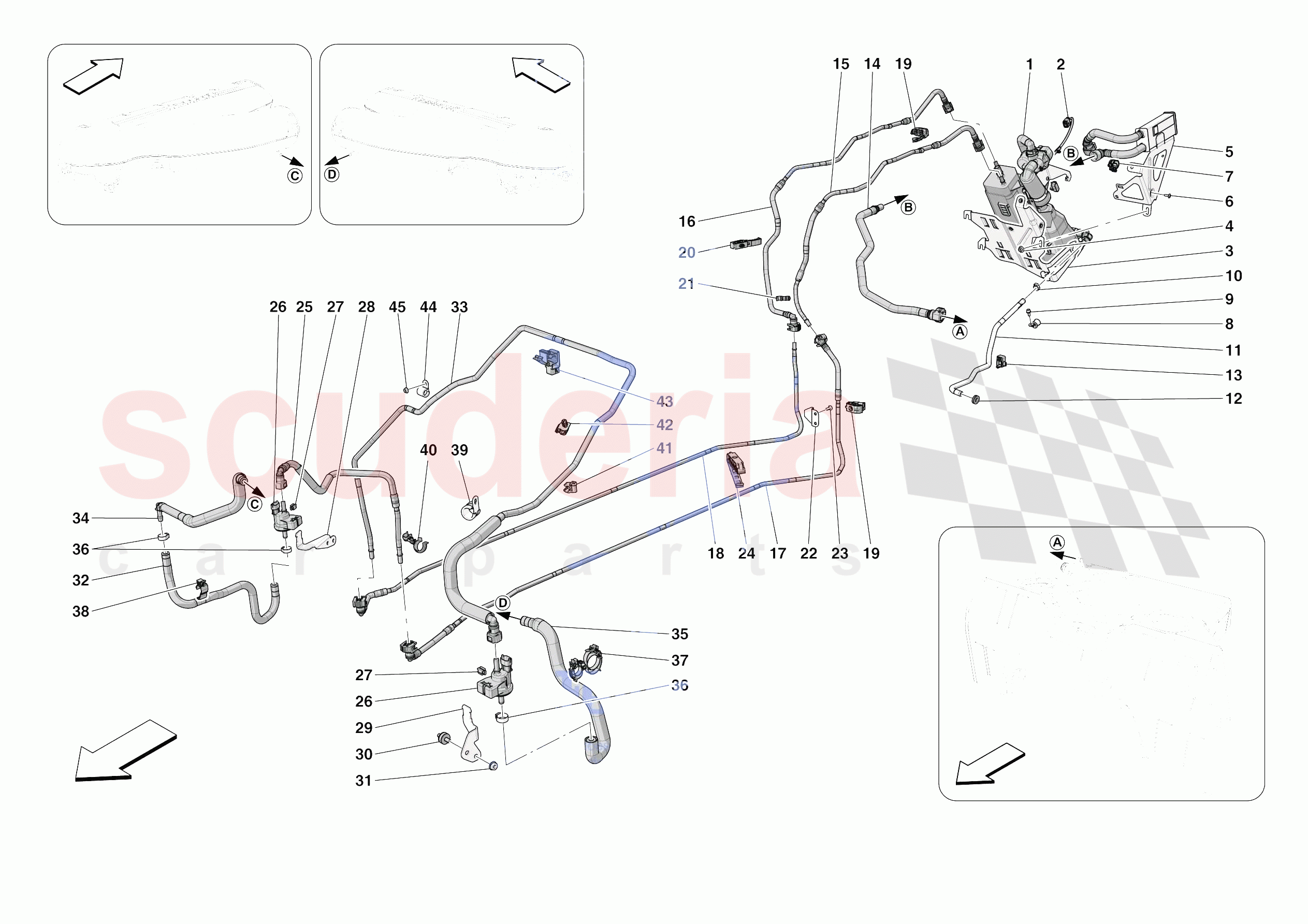 EVAPORATIVE EMISSIONS CONTROL SYSTEM of Ferrari Ferrari 812 Competizione Europe RH