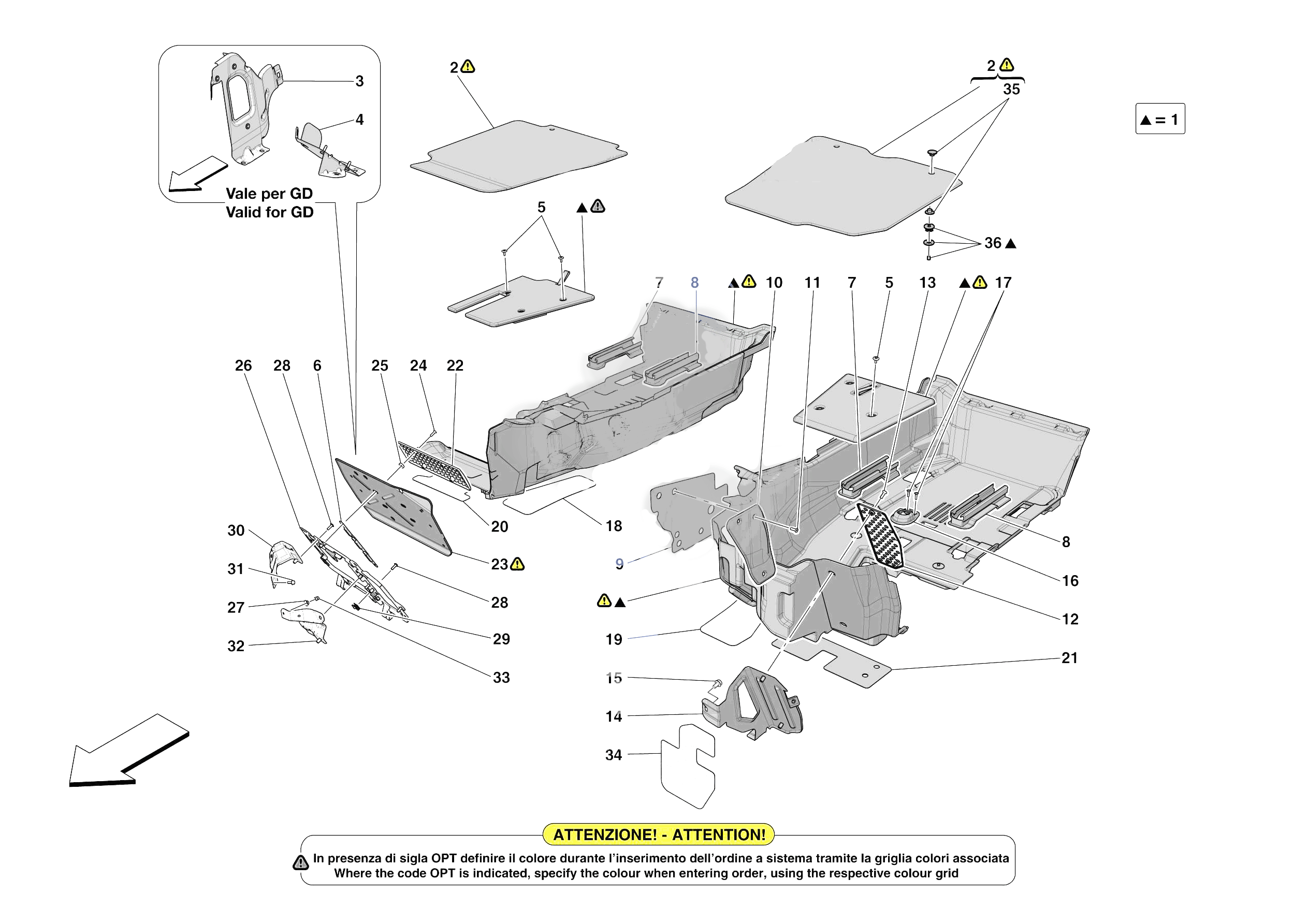 PASSENGER COMPARTMENT MATS of Ferrari Ferrari 812 Competizione Europe RH