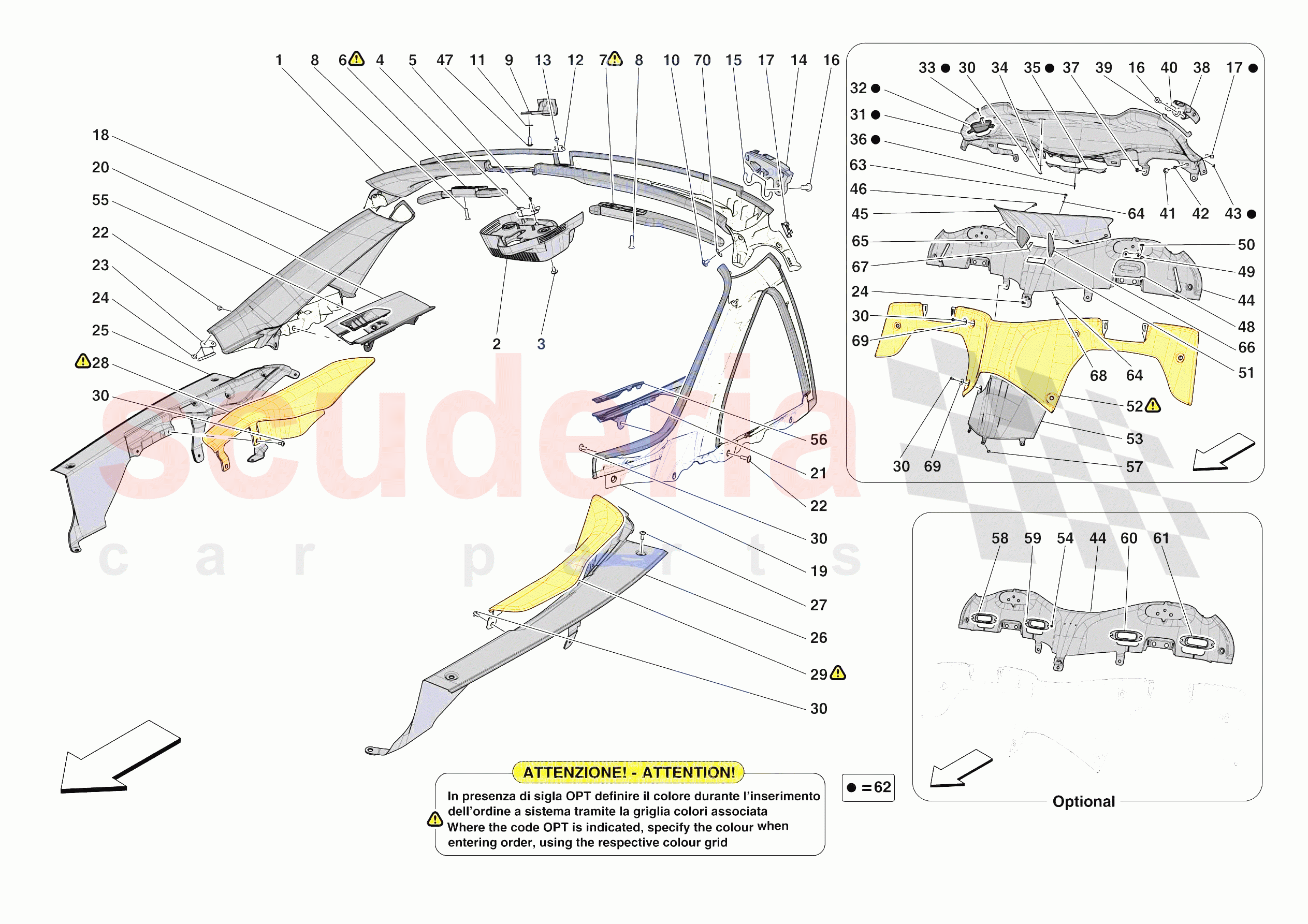 INNER TRIM (ABOVE BELTLINE) of Ferrari Ferrari Daytona SP3 USA