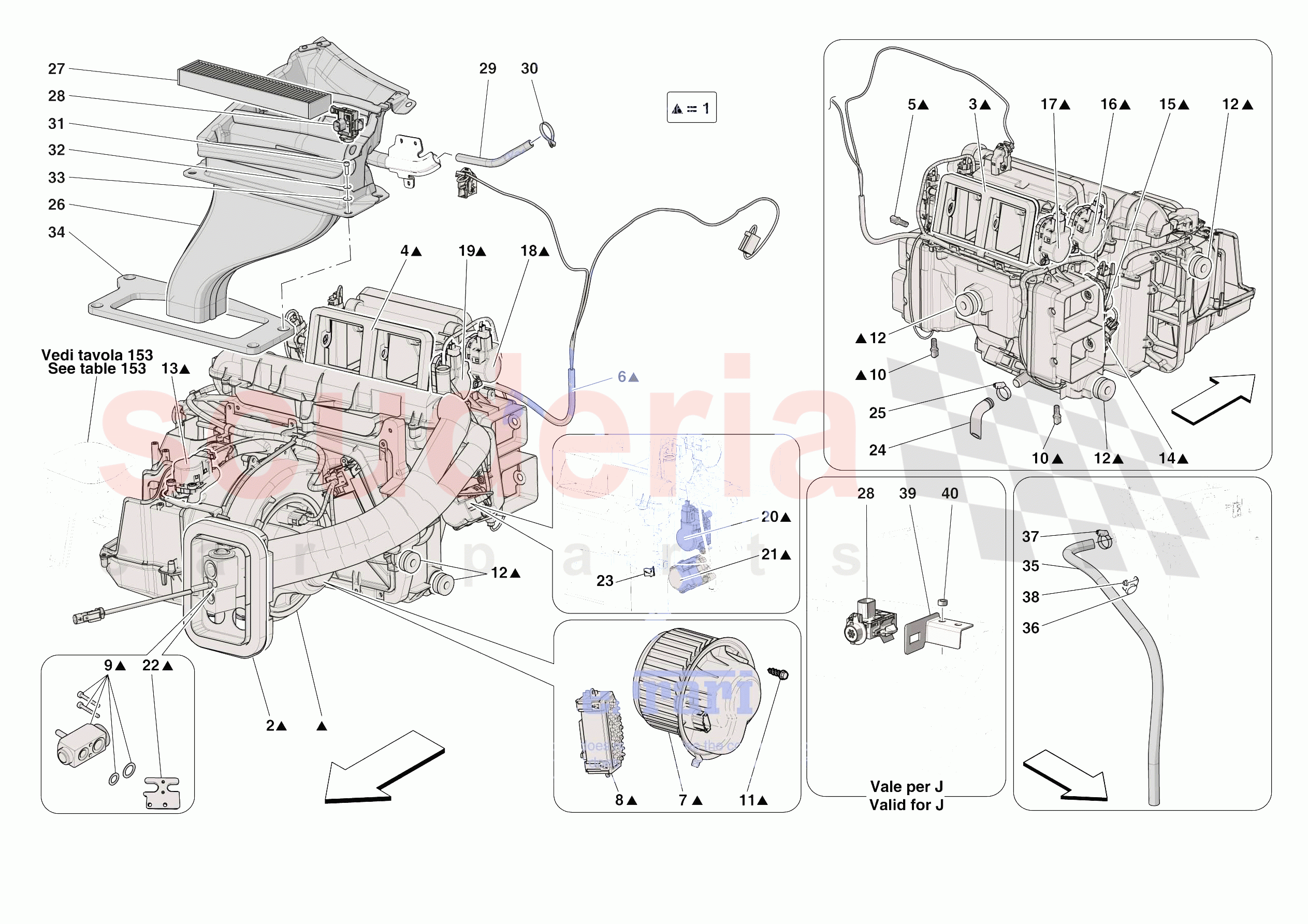 A/C SYSTEM - EVAPORATOR of Ferrari Ferrari Daytona SP3 USA