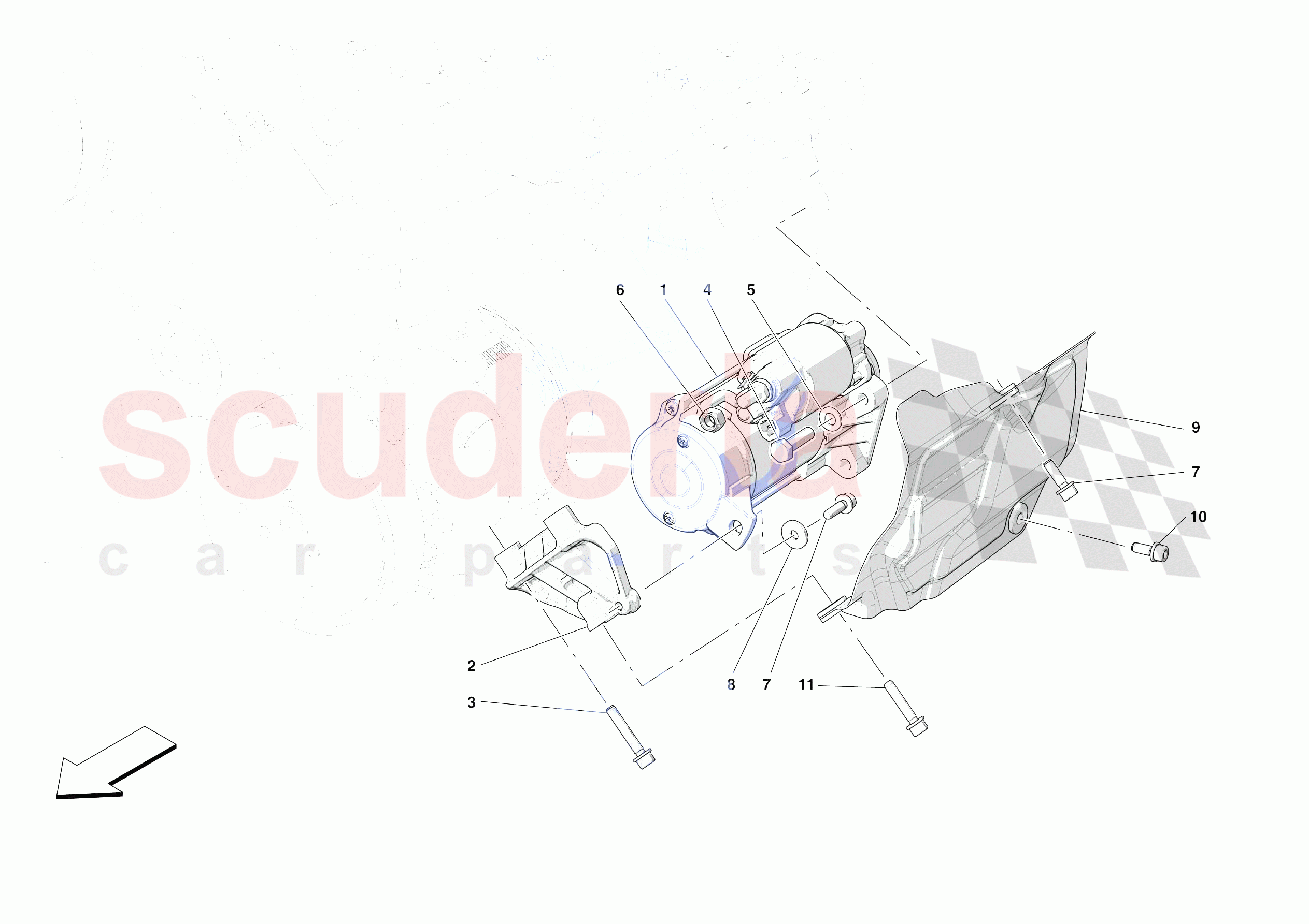 ELECTRIC STARTER MOTOR of Ferrari Ferrari F8 Spider Europe